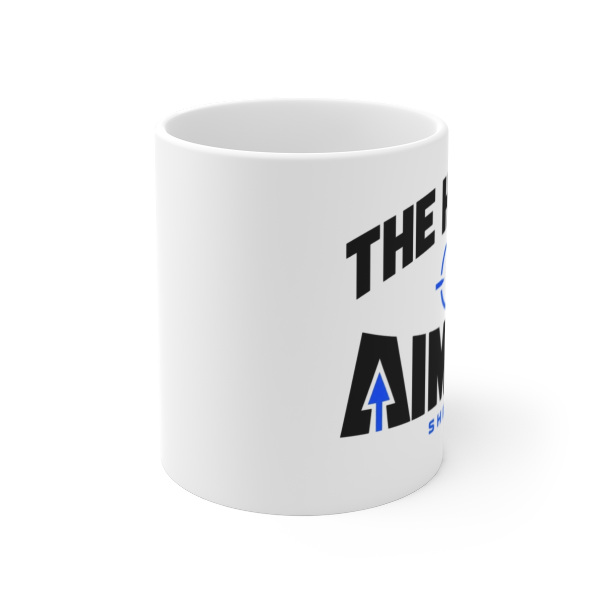 Shroud "The Human Aimbot" White Mug - alternate angle 1, merchandise