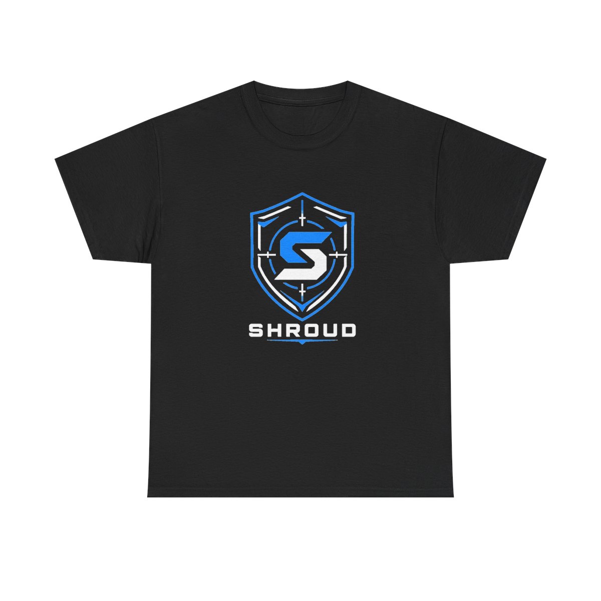 Shroud " at the center, representing Shroud" Unisex Tee - alternate angle 2, merchandise