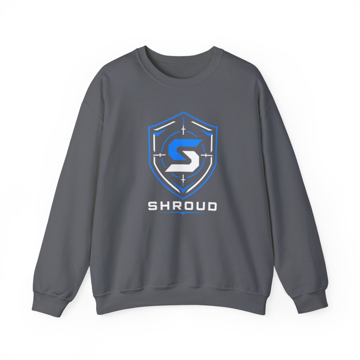 Shroud " at the center, representing Shroud" Crewneck - alternate angle 3, merchandise