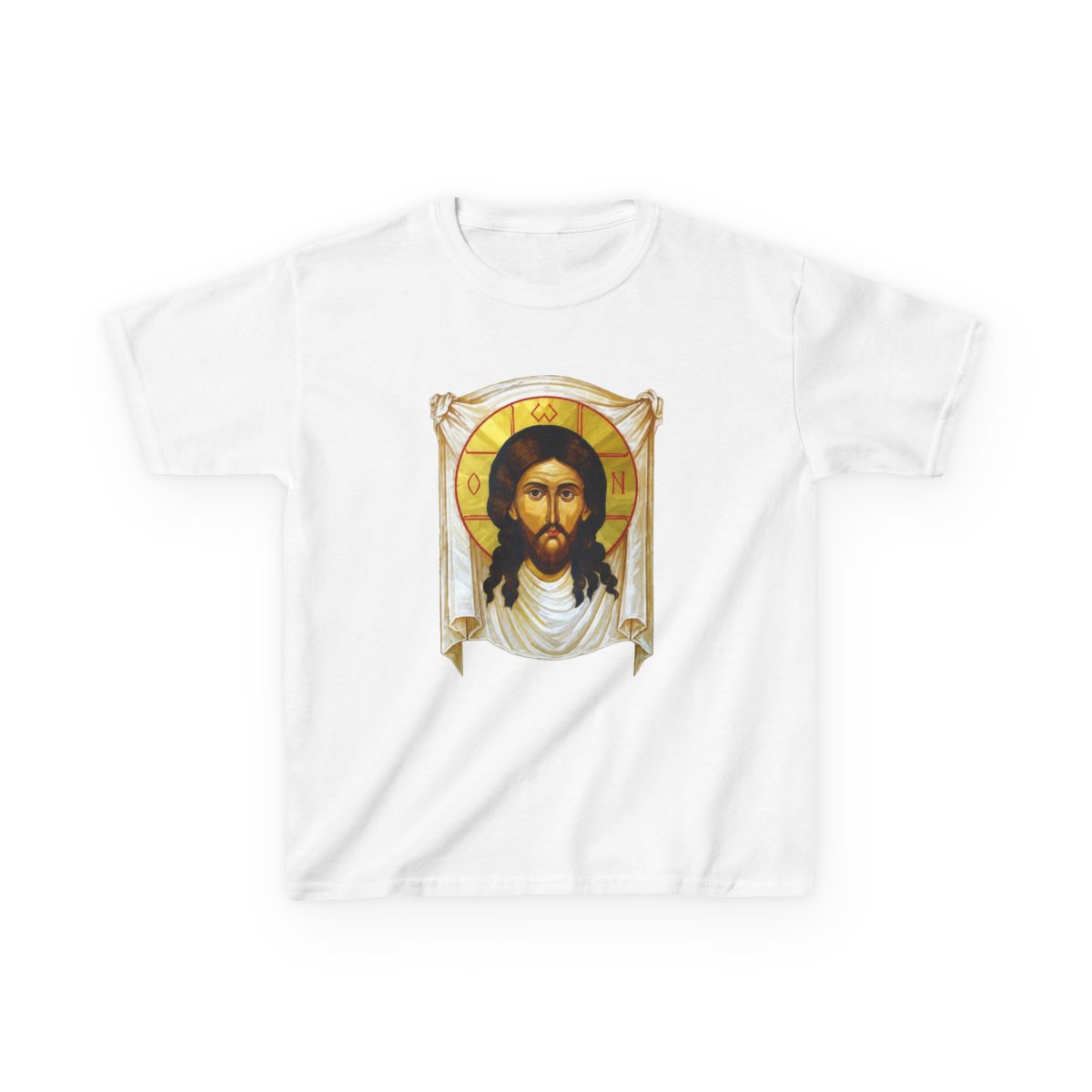 Jesus Christ Shroud Icon Kids T-Shirt - Official t-shirts merchandise