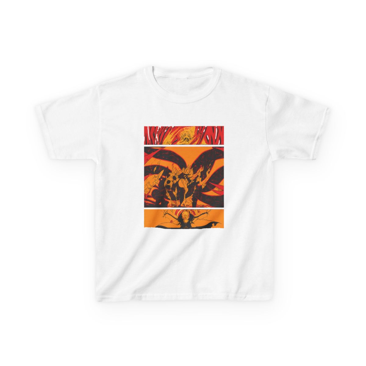 Minimalist Shinobi Transformation Shroud Silhouette Kids T-Shirt - Official t-shirts merchandise