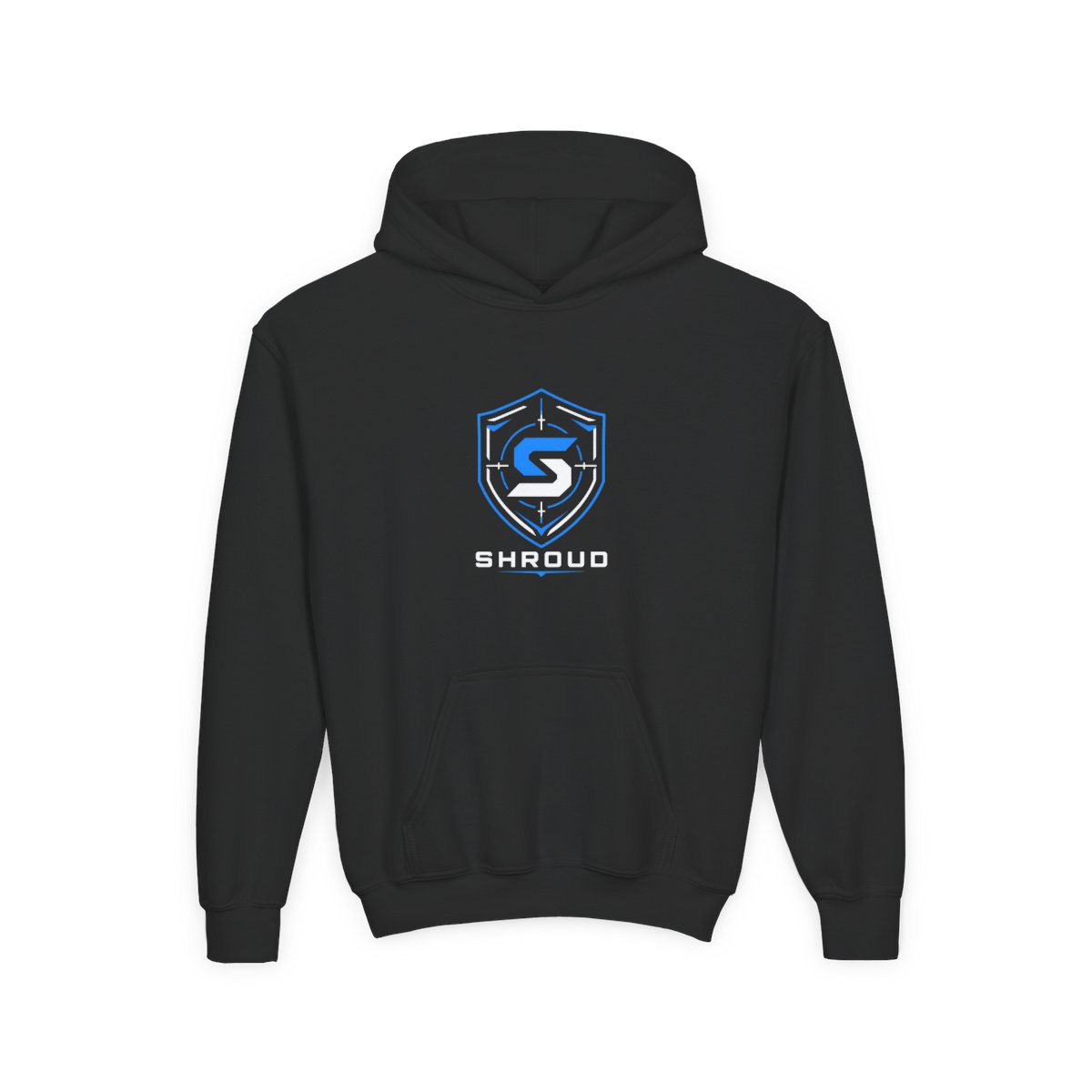 Shroud " at the center, representing Shroud" Kids Hoodie