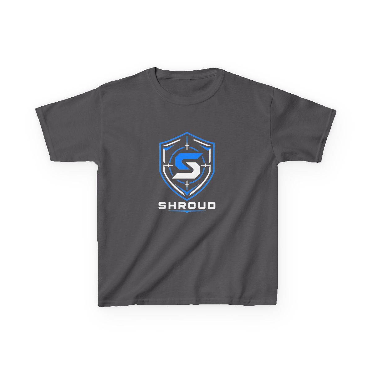 Shroud " at the center, representing Shroud" Unisex Kids Tee - alternate angle 2, merchandise
