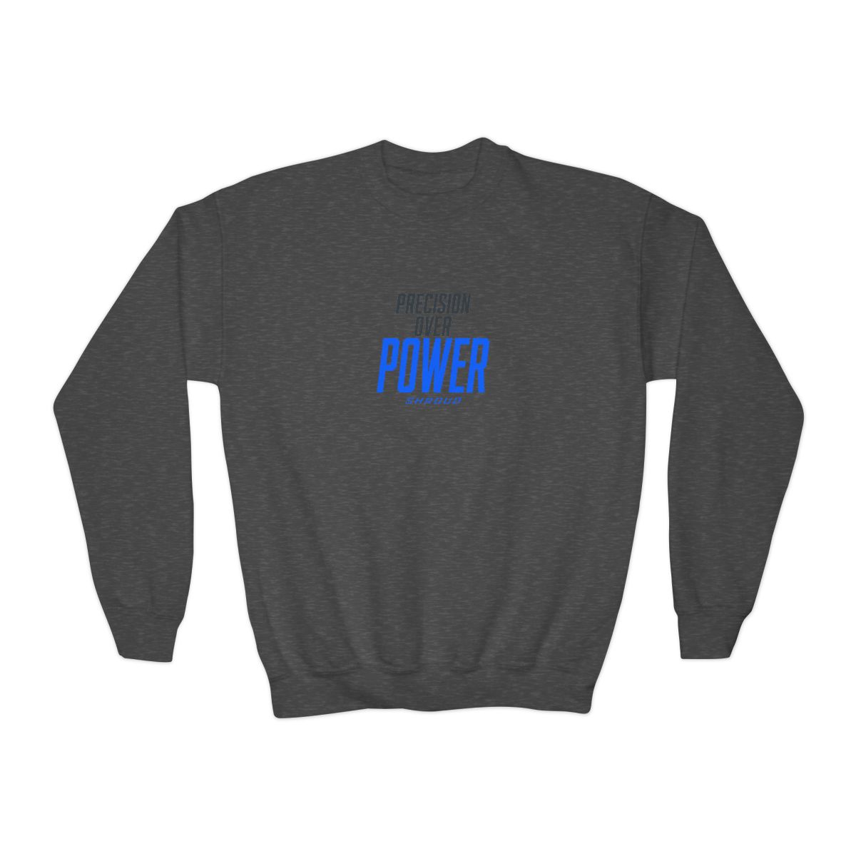 Shroud "Precision Over Power" Kids Crewneck - alternate angle 2, merchandise