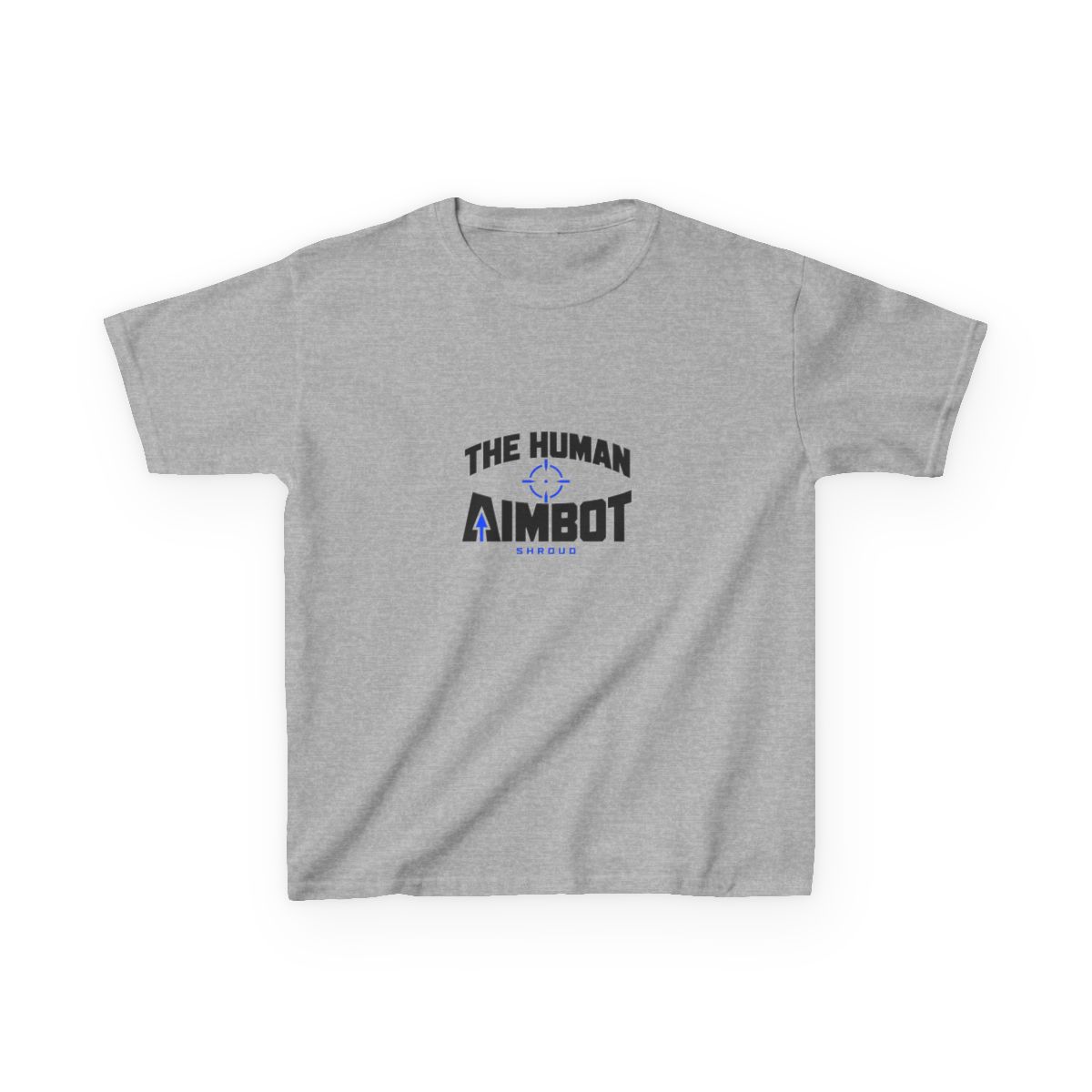 Shroud "The Human Aimbot" Unisex Kids Tee - alternate angle 2, merchandise